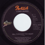 Cyndi Lauper - All Through The Night (7", 45 RPM) 1984 Avrupa