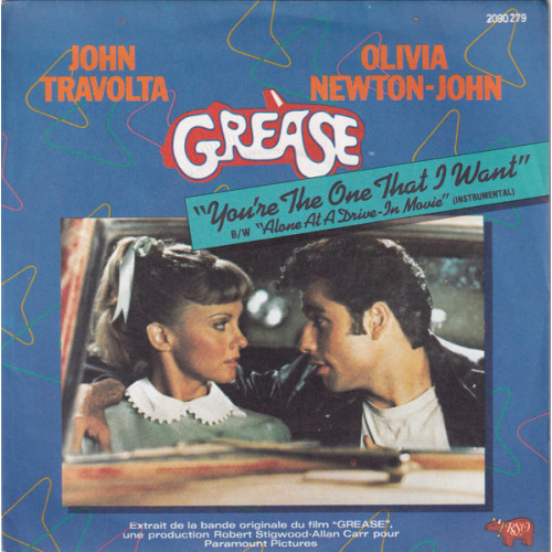 John Travolta Et Olivia Newton-John – You're The One That I Want (7", 45 RPM) 1978 France John Travolta Et Olivia Newton-John – You're The One That I Want (7", 45 RPM) 1978 France