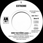 Extreme – More Than Words (7", 45 RPM) 1991 Europe