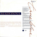 Madonna – True Blue (Remix/Edit) (7", 45 RPM) 1986 Europe