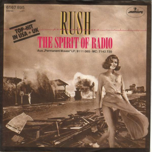 Rush – The Spirit Of Radio (7", 45 RPM, Single) 1980 Germany