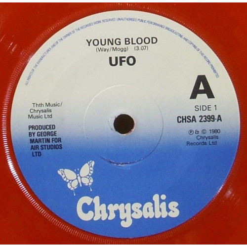 UFO – Young Blood (7", 45 RPM) 1980 UK UFO – Young Blood (7", 45 RPM) 1980 UK