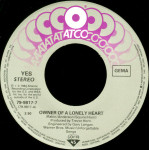 Yes – Owner Of A Lonely Heart (7", 45 RPM) 1983 Germany