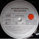 Eric Burdon's Fire Dept. – Last Drive [ LP, Album ] 1980 Germany