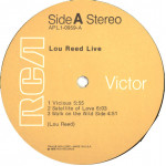 Lou Reed – Lou Reed Live (LP, Album) 1976 USA
