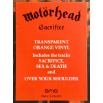 Motörhead – Sacrifice (LP, Album, Transparent Orange) 2023 Europe, SIFIR