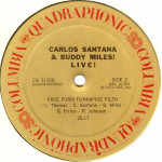 Carlos Santana & Buddy Miles – Carlos Santana & Buddy Miles! Live! [ LP, Album, Quadraphonic ] 1973 USA