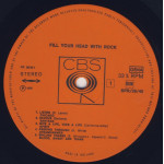 Various – Fill Your Head With Rock (2 LP) 1970 Hollanda Baskı