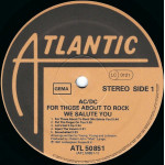 AC/DC – For Those About To Rock (We Salute You) 1981 Almanya