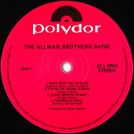 The Allman Brothers Band – The Allman Brothers Band (LP) 2015 İtalya