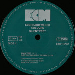 Eberhard Weber Colours ‎– Silent Feet  (Plak) 1978 Alman Baskı