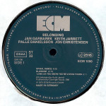 Jan Garbarek, Keith Jarrett, Palle Danielsson, Jon Christensen – Belonging (LP) Germany