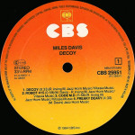 Miles Davis – Decoy (LP) 1984 Europe