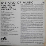 Lew Stone And His Orchestra – My Kind Of Music (Plak) 1967 UK
