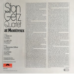 Stan Getz Quartet ‎– At Montreux (Plak) 1977 Alman Baskı