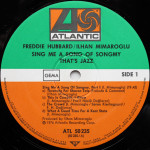 Freddie Hubbard / İlhan Mimaroğlu – Sing Me A Song Of Songmy (LP) 1976 Germany