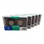 Maxell UR 60 IEC Type 1 Normal Recording Cassette Tape (Pack of 5)