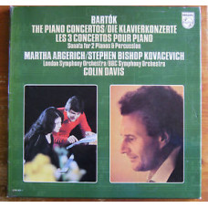 Bartok - Martha Argerich, Stephen Bishop Kovacevich, London Symphony Orchestra, BBC Symphony Orchestra, Sir Colin Davis - The Piano Concertos -Sonata For 2 Pianos and Percussion (2LP) 1976 Europe