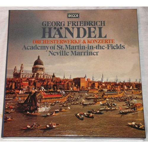 Georg Friedrich Händel, Academy Of St. Martin-in-the-Fields, Neville Marriner – Orchesterwerke Und Konzerte (11 LP) 1977 Germany