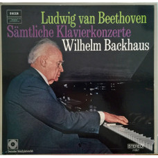 Ludwig van Beethoven, Wilhelm Backhaus – Samtliche Klavierkonzerte (3 LP) Box Set 1977 Germany