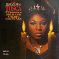 Puccini, Leontyne Price, Placido Domingo, Sherrill Milnes, New Philharmonia Orchestra, Zubin Mehta – Tosca (2 LP) 1973 Germany