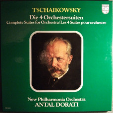 Tschaikowsky, New Philharmonia Orchestra, Antal Dorati – Die 4 Orchestersuiten (3 LP) 1978 Europe