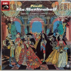 Verdi, Arroyo, Domingo, Cappuccilli, Cossotto, Grist, Chorus Of The Royal Opera House, Covent Garden, New Philharmonia Orchestra, Riccardo Muti – Ein Maskenball (3 LP) 