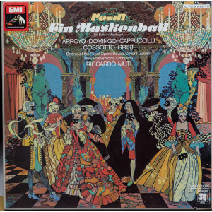 Verdi, Arroyo, Domingo, Cappuccilli, Cossotto, Grist, Chorus Of The Royal Opera House, Covent Garden, New Philharmonia Orchestra, Riccardo Muti – Ein Maskenball (3 LP) 