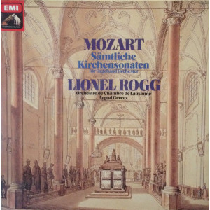 Wolfgang Amadeus Mozart, Lionel Rogg, Orchestre De Chambre De Lausanne, Arpad Gerecz – Samtliche Kirchensonaten Fur Orgel Und Orchester  (2 LP)