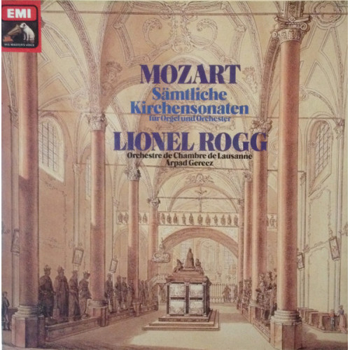 Wolfgang Amadeus Mozart, Lionel Rogg, Orchestre De Chambre De Lausanne, Arpad Gerecz – Samtliche Kirchensonaten Fur Orgel Und Orchester  (2 LP)