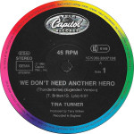 Tina Turner – We Don't Need Another Hero | Thunderdome (Maxi-Single) 1985 Europe