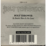 Bolt Thrower – In Battle There Is No Law! Coloured White