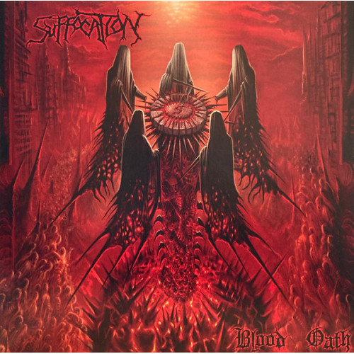 Suffocation - Blood Oath - Red/Black Corona (LP) [Colored Vinyl]