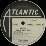 AC / DC - Back In Black (LP) 1980 Germany