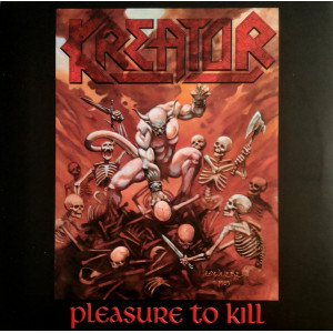 Kreator - Pleasure To Kill (LP, Embossed Cover With Splatter Vinyl) 2023 Avrupa, SIFIR