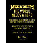 Megadeth – The World Needs A Hero (2 X LP) 2019 USA & Europe, SIFIR