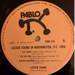 Lester Young – Lester Young In Washington, D.C. 1956 (Plak) 1982 Scandinavia