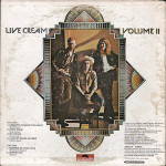 Cream – Live Cream Volume II (LP, Album) 1972 UK