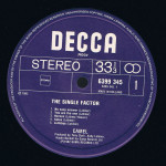 Camel – The Single Factor (LP, Album) 1982 Netherlands