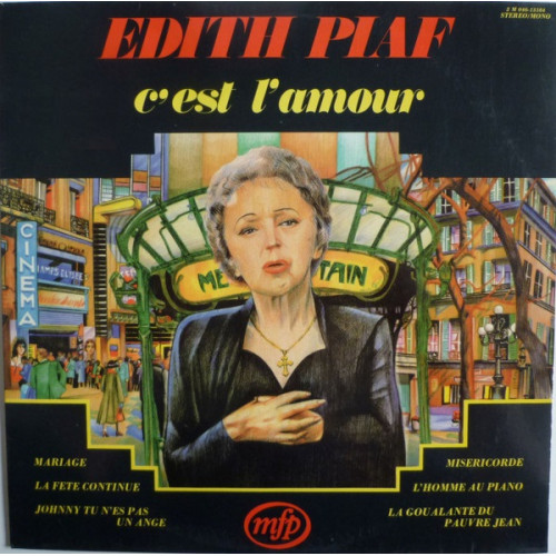 Edith Piaf – C'Est L'Amour (Plak) 1974 Belgium