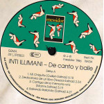 Inti-Illimani ‎– De Canto Y Baile (Plak) 1986 Alman Baskı