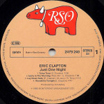 Eric Clapton – Just One Night (2 x LP) 1980 Germany