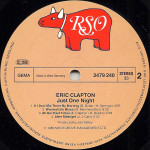 Eric Clapton – Just One Night (2 x LP) 1980 Germany