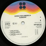 Kansas  – Song For America (Plak) Europe