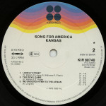 Kansas  – Song For America (Plak) Europe