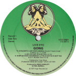 Gong – Live Etc. (2 x LP) 1977 UK