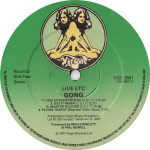 Gong – Live Etc. (2 x LP) 1977 UK