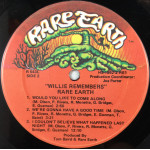 Rare Earth – Willie Remembers (Plak) 1972 USA