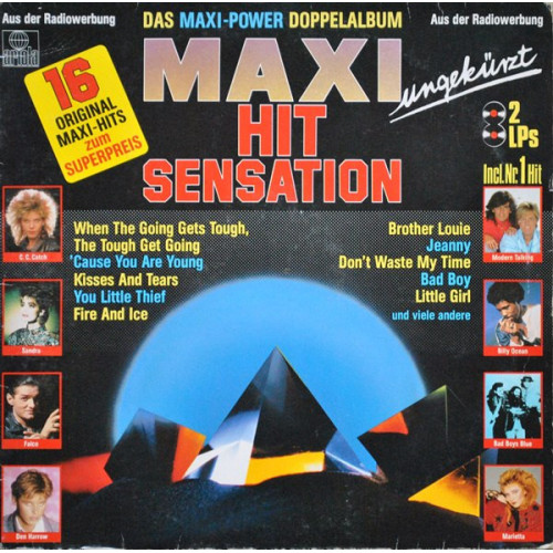 Various – Maxi Hit Sensation - Das Maxi Power Doppelalbum (2 X LP, Compilation) 1986 Europe