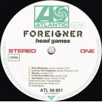 Foreigner – Head Games (Plak) 1981 Almanya baskı